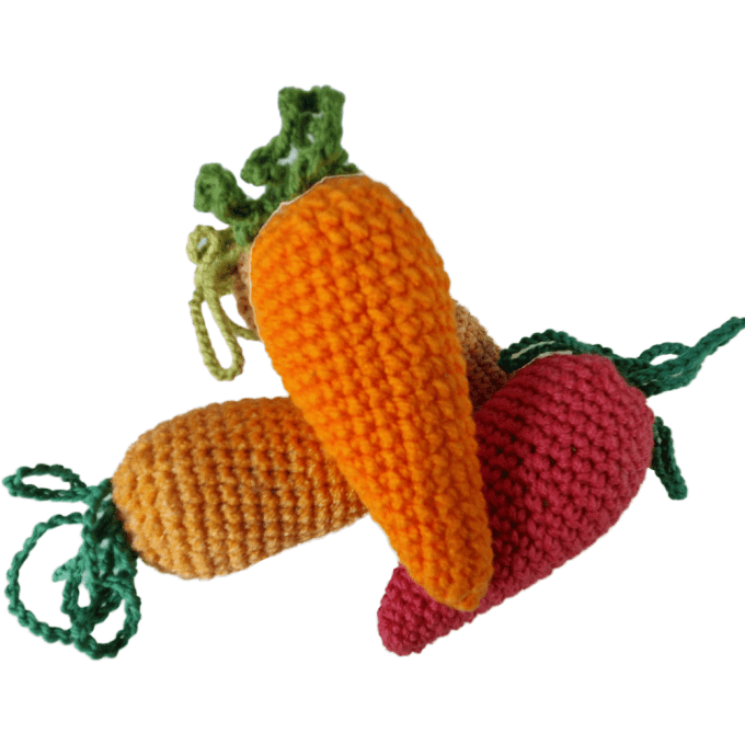 Carotte en crochet